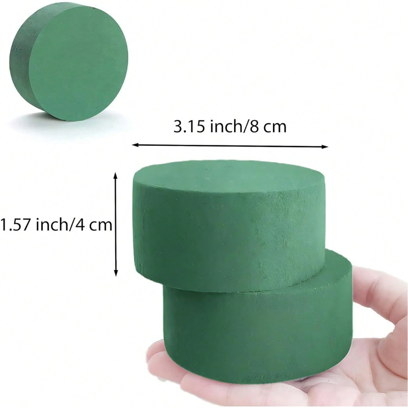 8pcs Round Floral Foam Green W - Floral Foam Oasis ulasan dan harga