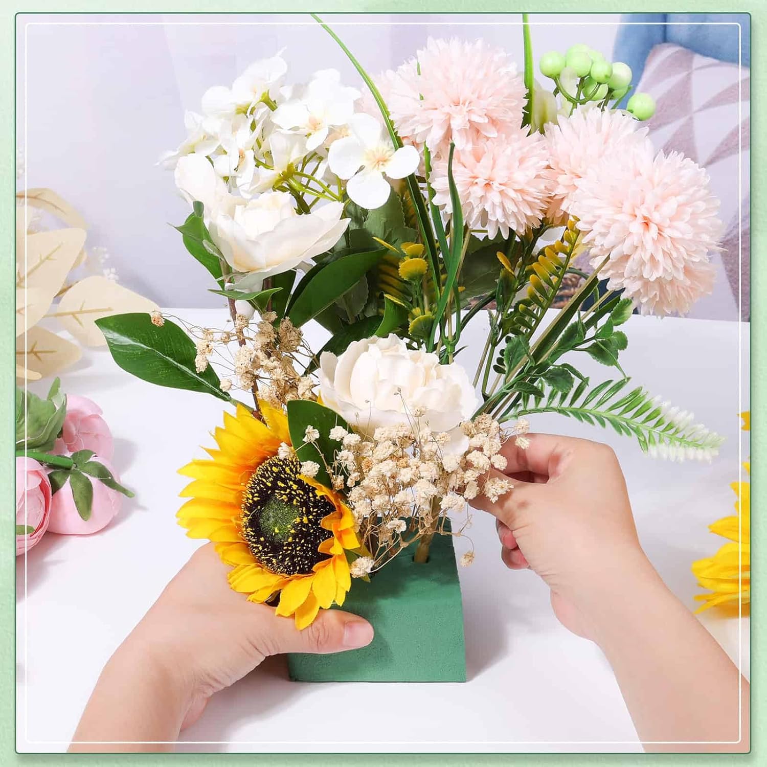 Green Floral Foam Block DIY Fl - Floral Foam Oasis ulasan dan harga