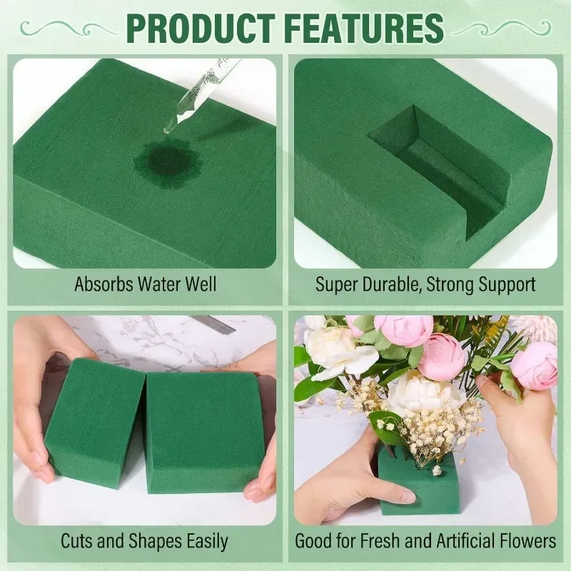 Green Floral Foam Block DIY Fl - Floral Foam Oasis ulasan dan harga