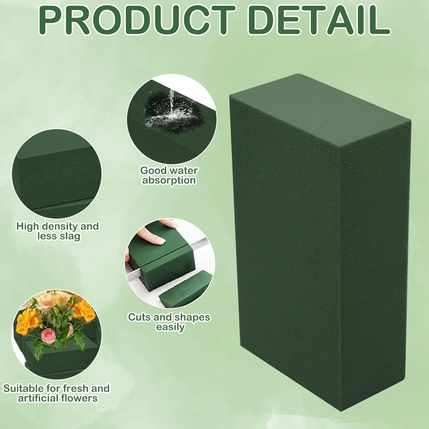 Absorbent Floral Foam Brick Cu - Floral Foam Oasis ulasan dan harga