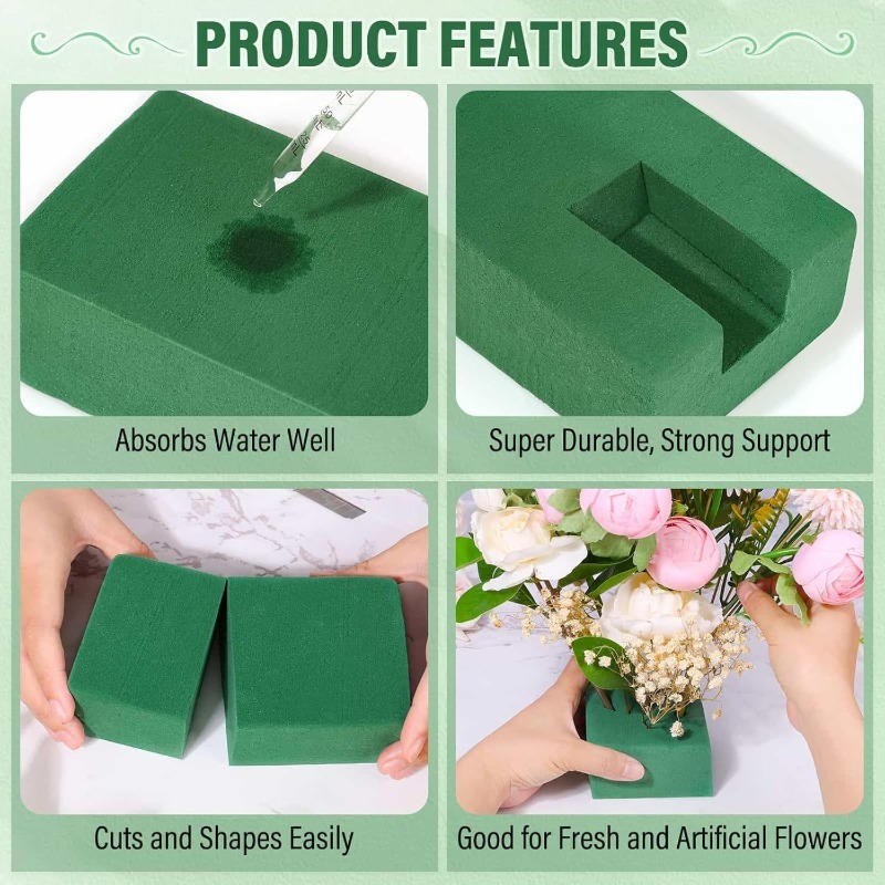 1/3Pcs Green Floral Foam Block - Floral Foam Oasis ulasan dan harga
